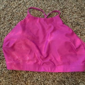Pink swim top